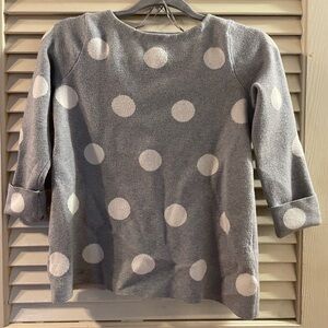 cynthia rowley size half sleeve polka dot office blouse size extra small